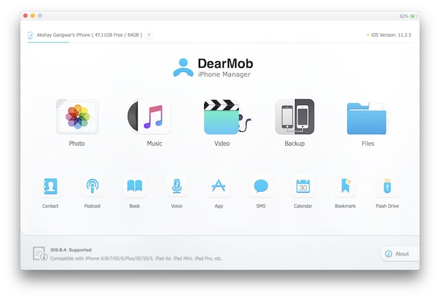7 dear mob user interface