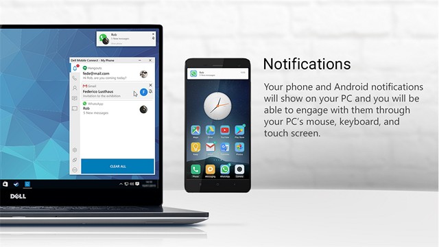 Dell Mobile Connect Brings Your Android and iOS Calls, Messages and Notifications to PCs