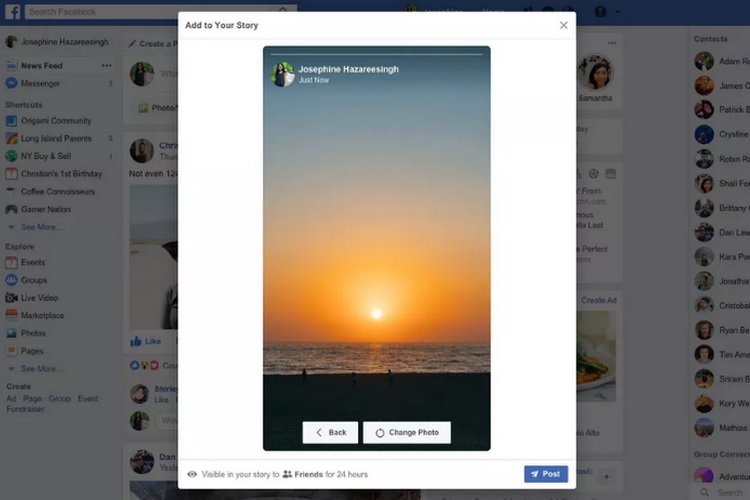 Facebook is Testing the Ability to Create and Upload Stories From Desktops