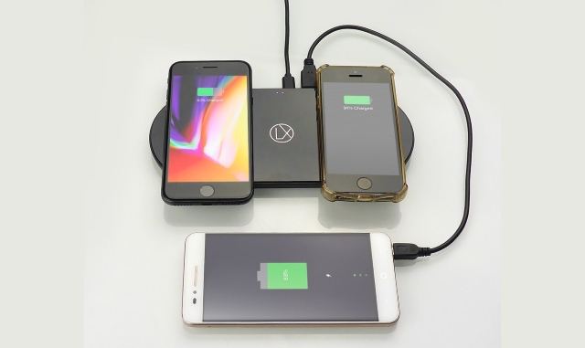 LXORY Dual Wireless Charging Pad 3 Devices