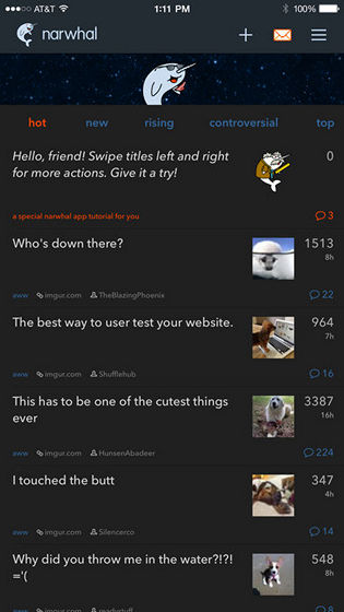 Narwhal for Reddit Gets Huge Update with True Black Mode