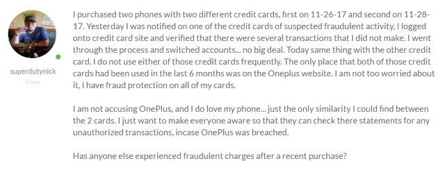 OnePlus Breached Forum Post