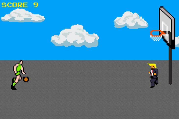 There’s a Game That Lets You Dunk Basketballs on Donald Trump