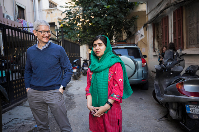 Apple Ties up with Malala Fund to Support Girls and Women Education