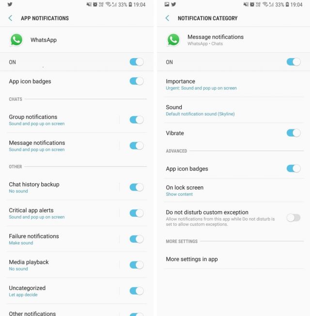 WhatsApp Notification Channel Bug Restores Default Settings Every Time