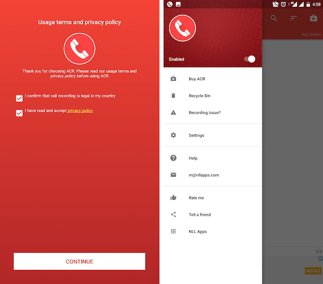 acr تسجيل المكالمات-تطبيقات Android لتسجيل المكالمات