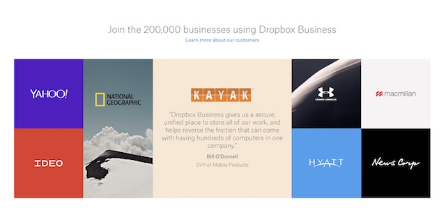 dropbox businesses