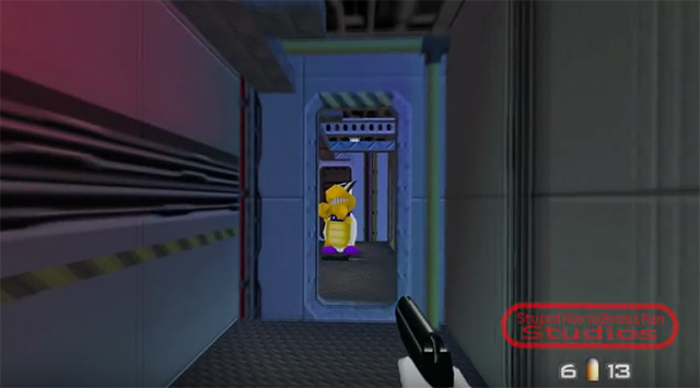 GoldenEye 007 com personagens do SUPER MARIO no Nintendo 64 (007