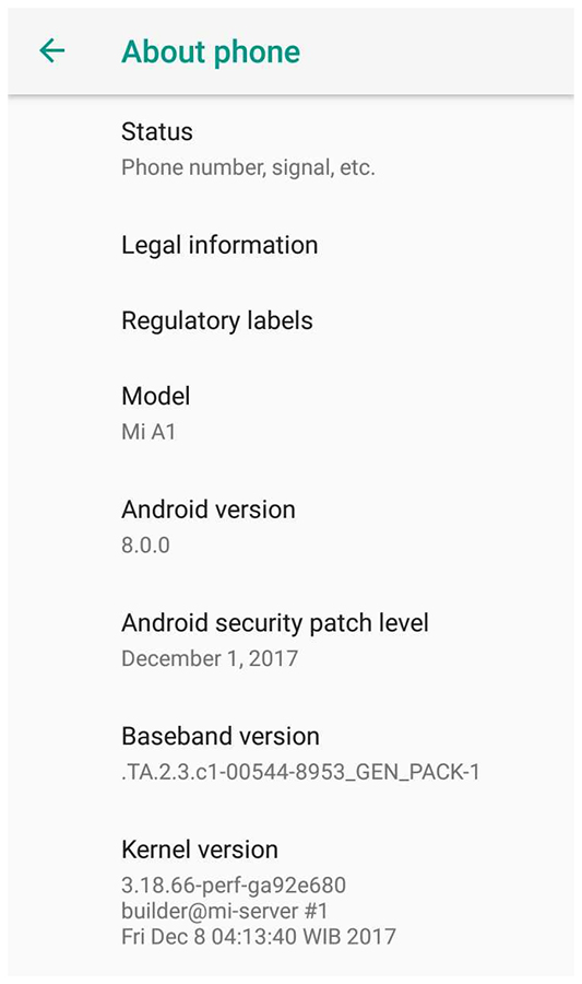 Xiaomi Mi A1 Android Oreo Update is Now Official