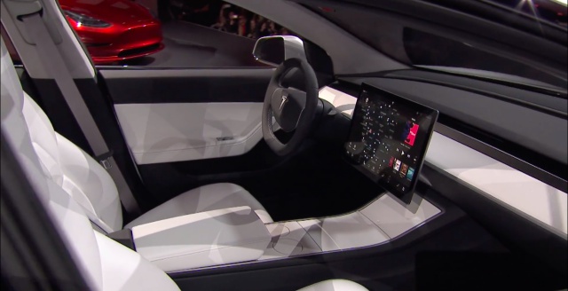 Tesla model 3 interior