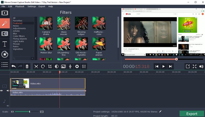 movavi screen recorder audio