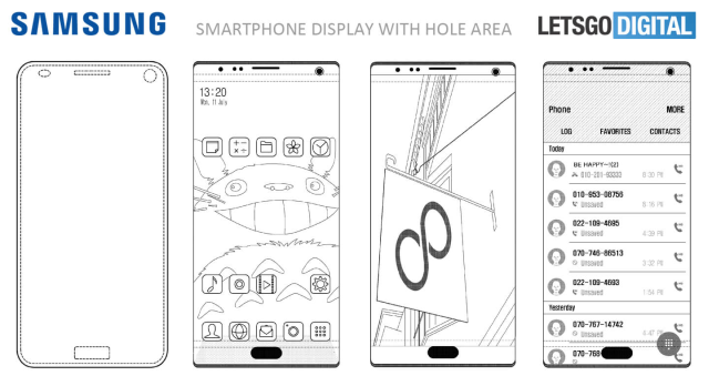 Samsung Wants to Put a Camera and Fingerprint Sensor Under the Phone’s Display