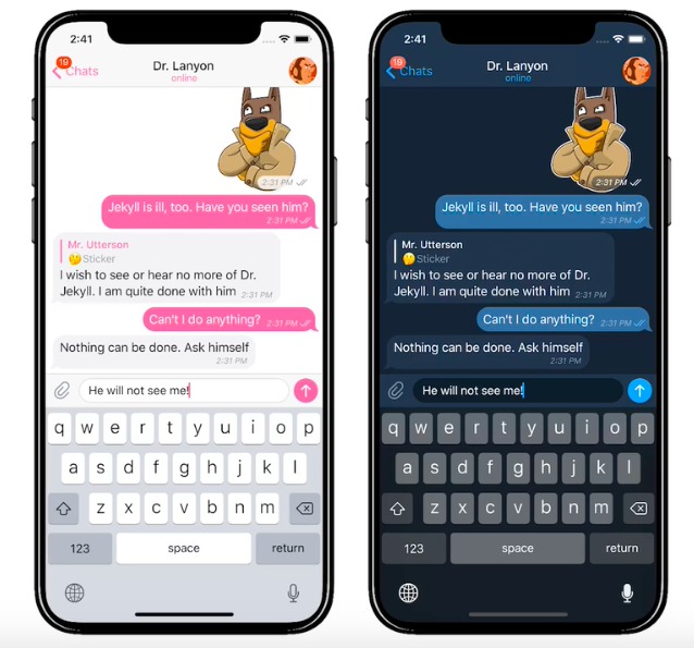 telegram x on iphone