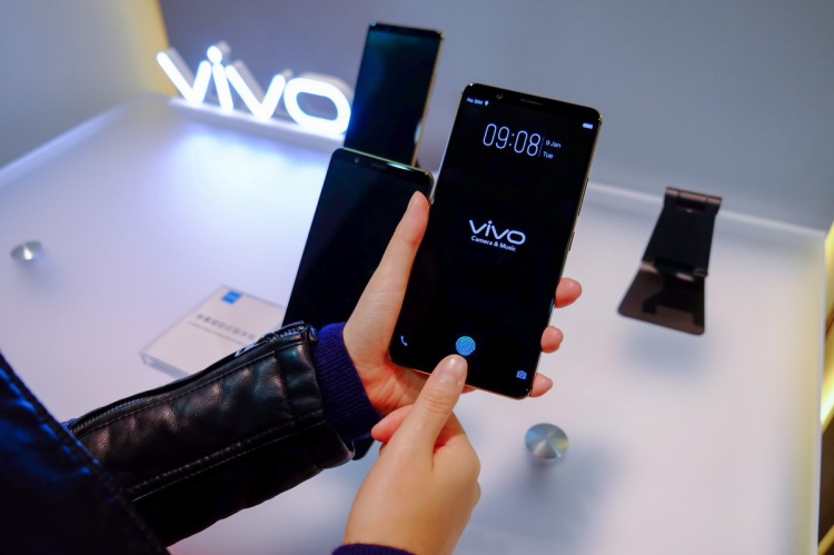 vivo ka display finger phone