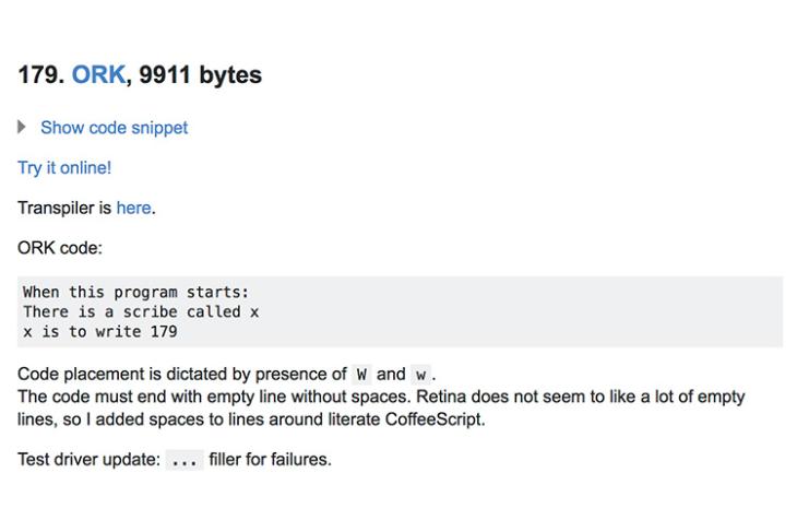 179 languages code running