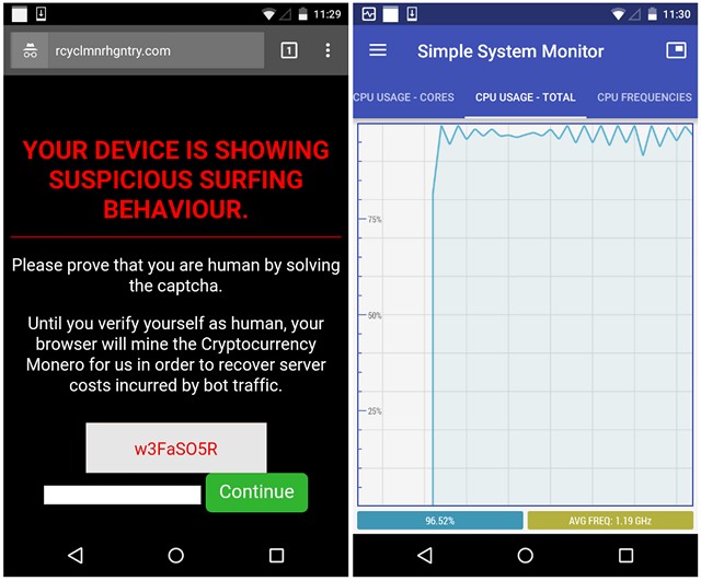 ‘Drive-by’ Cryptocurrency Mining Affecting Millions of Android Users: Malwarebytes