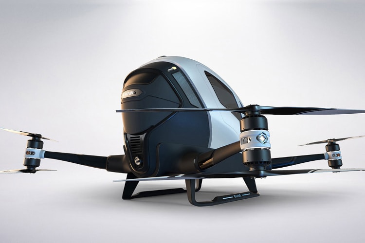 Ehang Releases Footage of First Test Flight of Its Passenger-Carrying Drones