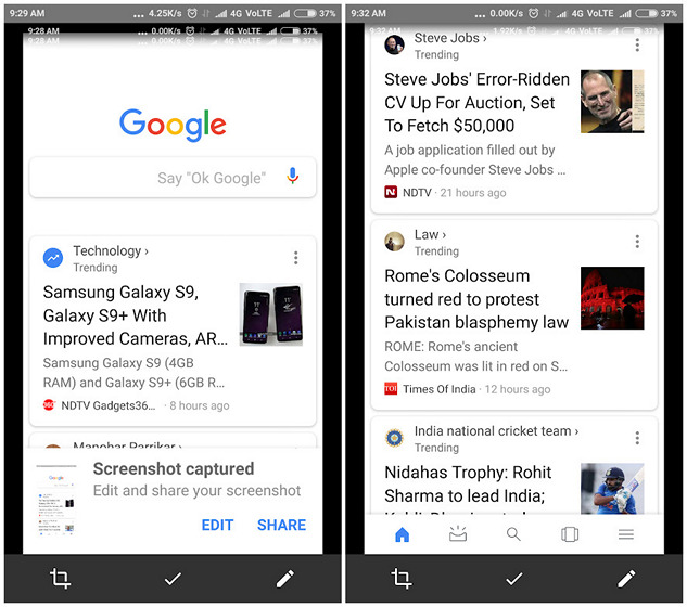 Google Beta’s Built-in Screenshot Editing Tool Also Works in Some Other Apps