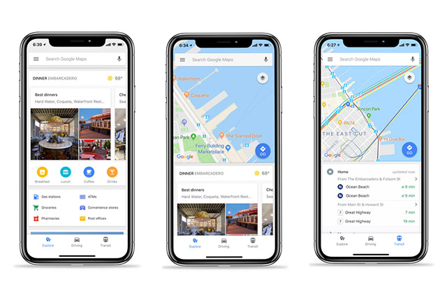 Google Maps iOS Commuting Info