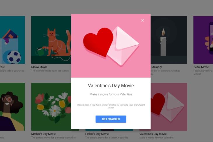 Google Photos Celebrates Valentines Day With Create Your Own Themed Movies