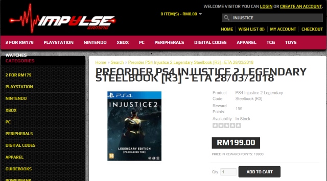 Impulse Injustice 2 Legendary Edition