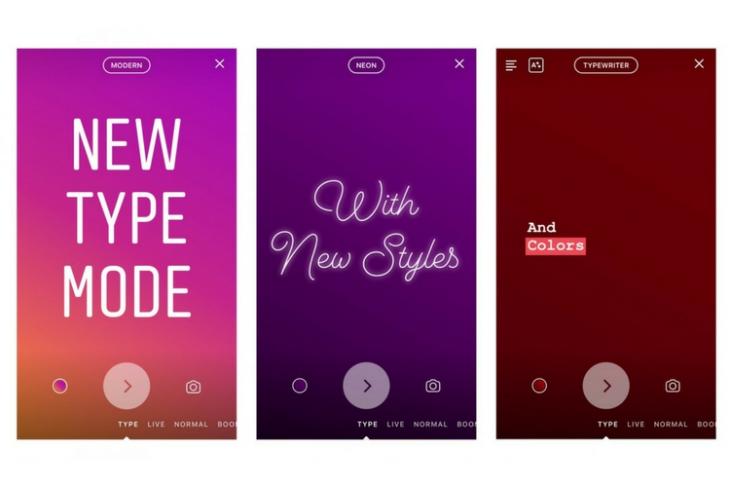 Instagram Type Mode