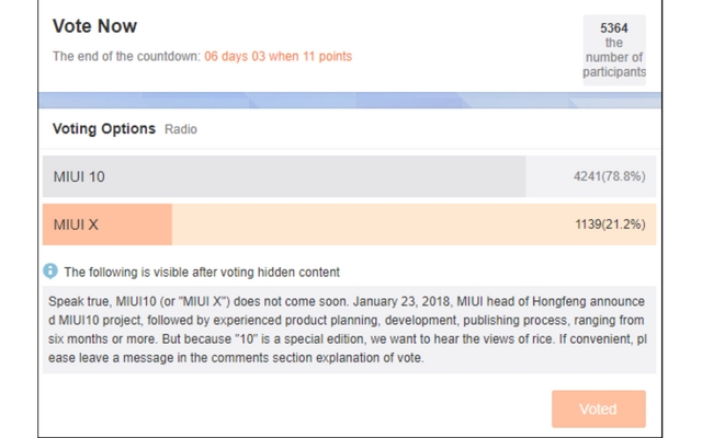 MIUI X or MIUI 10? Xiaomi Wants Its Fans to Decide