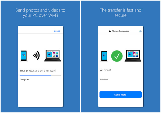 Microsoft ‘Photos Companion’ App on Android and iOS Instantly Transfers Images, Videos to your PC