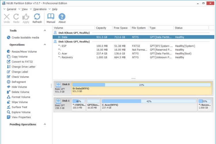 instal the new for android NIUBI Partition Editor Pro / Technician 9.7.3