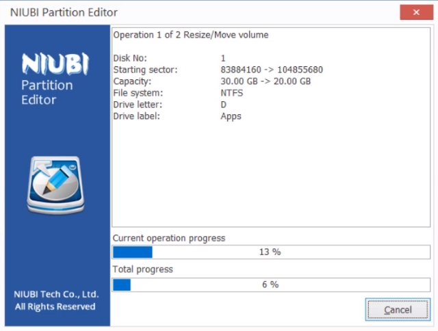 for windows download NIUBI Partition Editor Pro / Technician 9.6.3