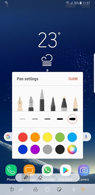 NOte 8 screenshot tools