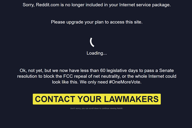 Reddit Joins Final Battle to Save Net Neutrality in US With #OneMoreVote Campaign