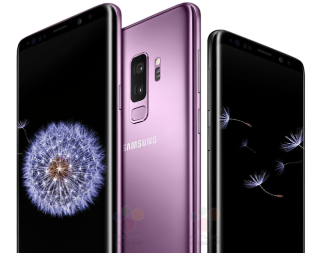 Galaxy S9 colours and display
