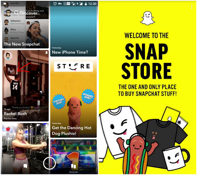 Newly Launched ‘Snap Store’ Brings In-App Merchandising to Snapchat