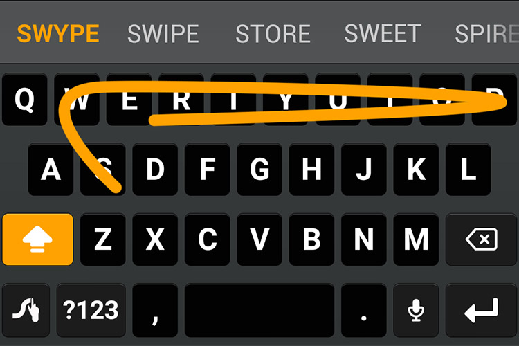 normal keyboard in phone