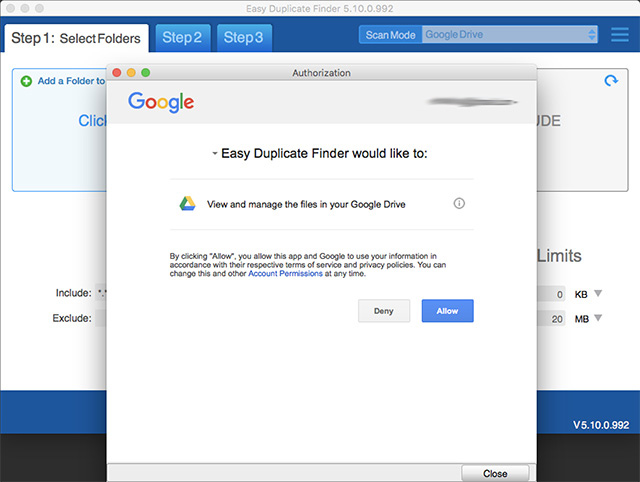 easy duplicate finder google drive