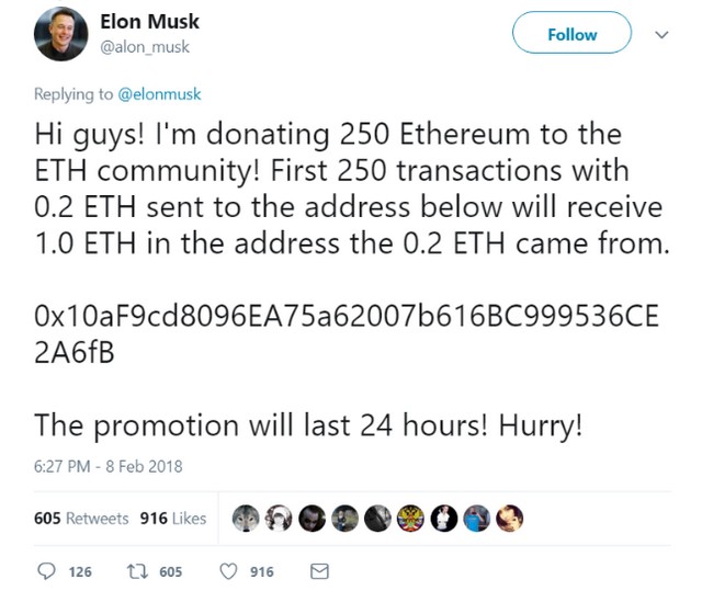 Twitter Scammers Exploit Elon Musk’s Name With Shady Cryptocurrency Tweets