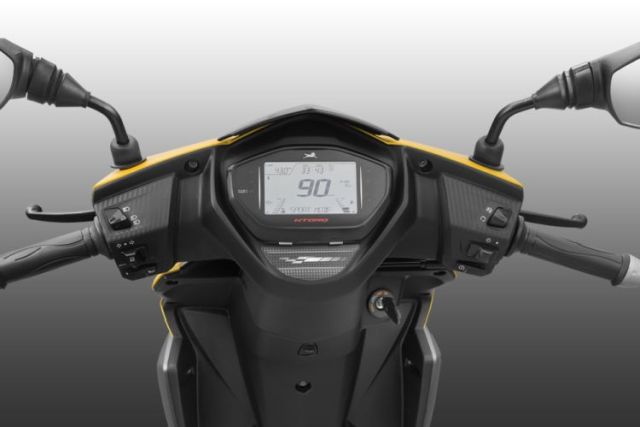 TVS Ntorq 125 features an LCD to display useful ride info