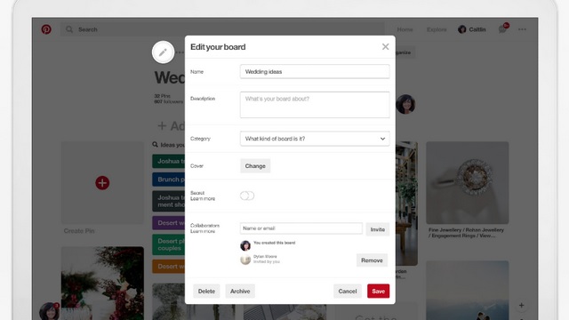 Pinterest Now Lets You Organize, Archive and Reorder Pins, Boards