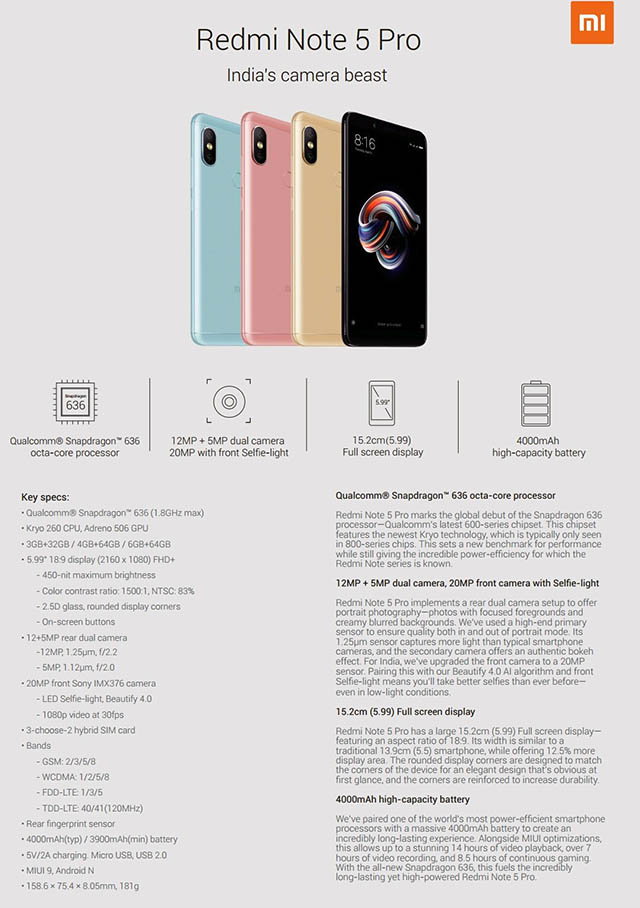 redmi note 5 benchmark