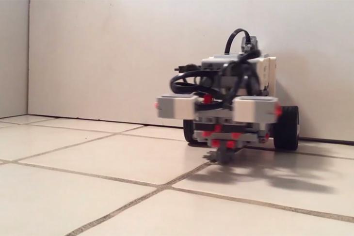 robot with worm brain