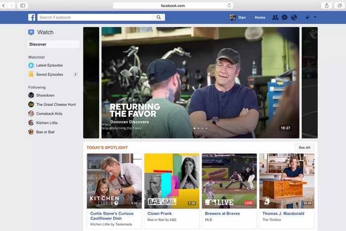 Facebook to Add a News Section to Facebook Watch at the Expense of News Feed