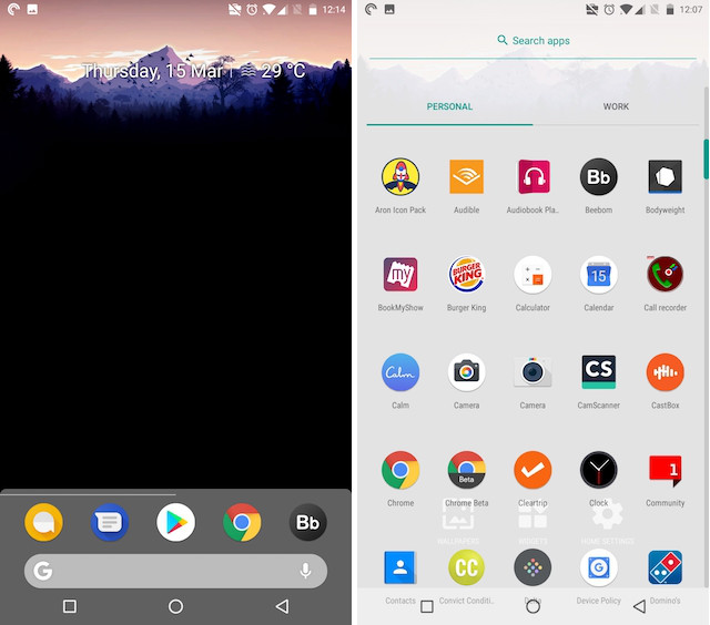 1. Install Android P Launcher