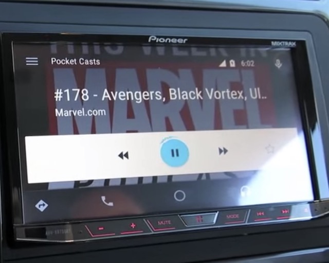 pocket casts android auto