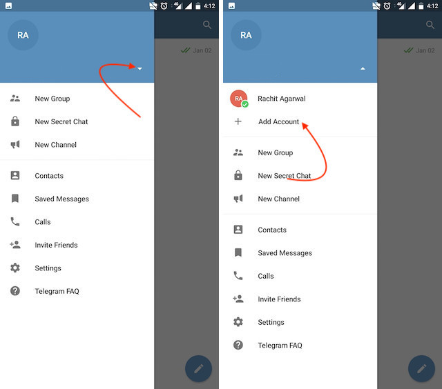 3. Add Multiple Accounts b Telegram Messenger Tricks