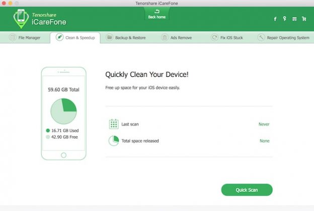 tenorshare icarefone cleaner review tenorshare icarefone cleaner review