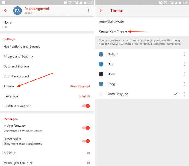 4. Custom Theme Your Telegram 1b Telegram Messenger Tricks