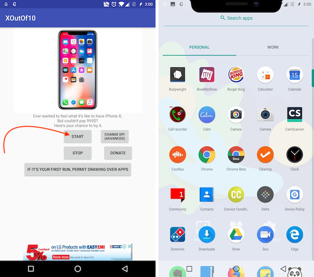 8. Get Android P Notch Emulator 1