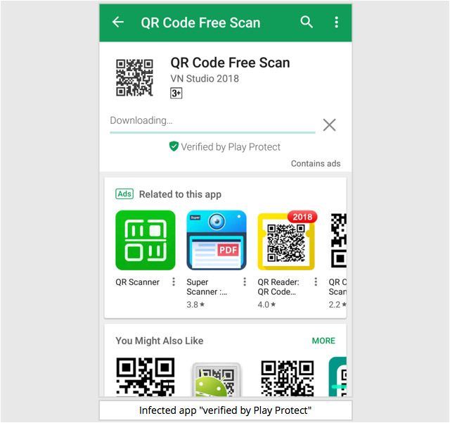 Android Malware qr code app