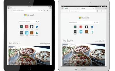 Microsoft Edge Tablets website